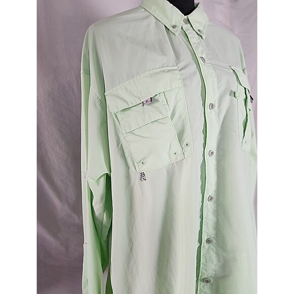 Columbia PFG Omni Shade Shirt Mens X-Large Long Sleeve Fishing Hiking Button Up - Picture 5 of 13